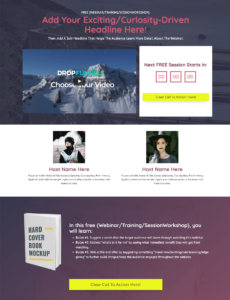 DropFunnels Free Webinar Template 01