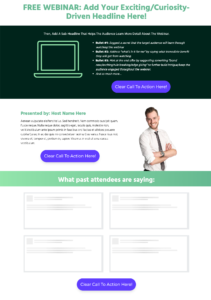 DropFunnels Free Webinar Template 02