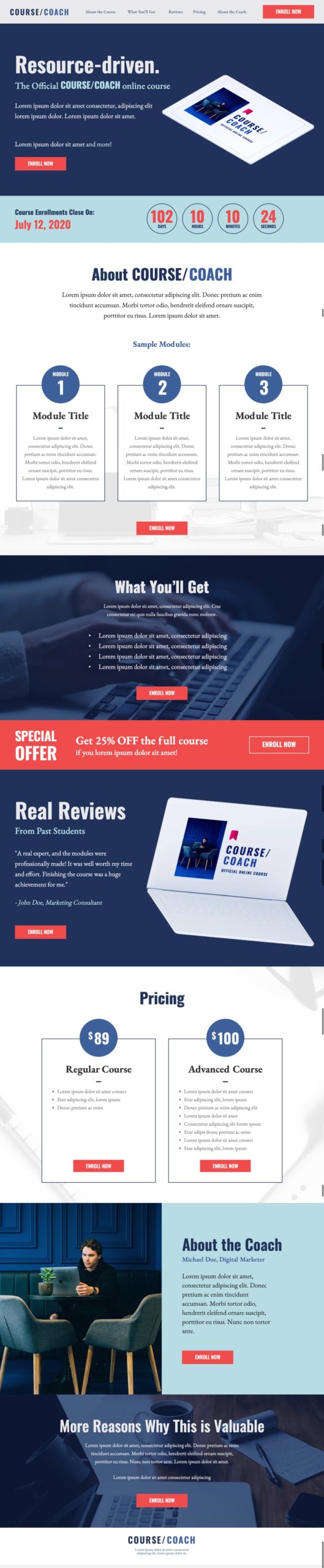 free-dropfunnels-coach Free DropFunnels Template - Coach